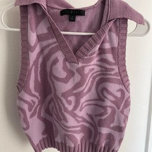 Say What? purple sweater vest